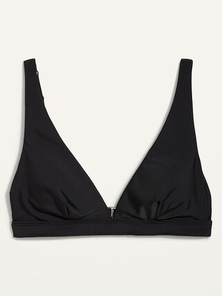 Classic Plunge Triangle Bikini Swim Top for Women | Old Navy (US)