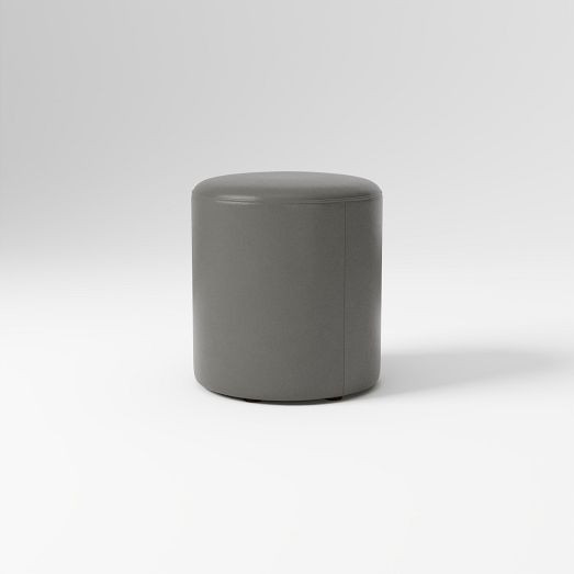 Isla Leather Ottoman | West Elm (US)