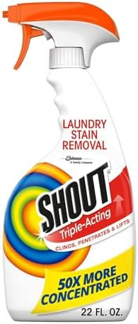 Shout Active Enzyme Laundry Stain Remover Spray, Triple-Acting Formula Clings, Penetrates, and Li... | Amazon (US)