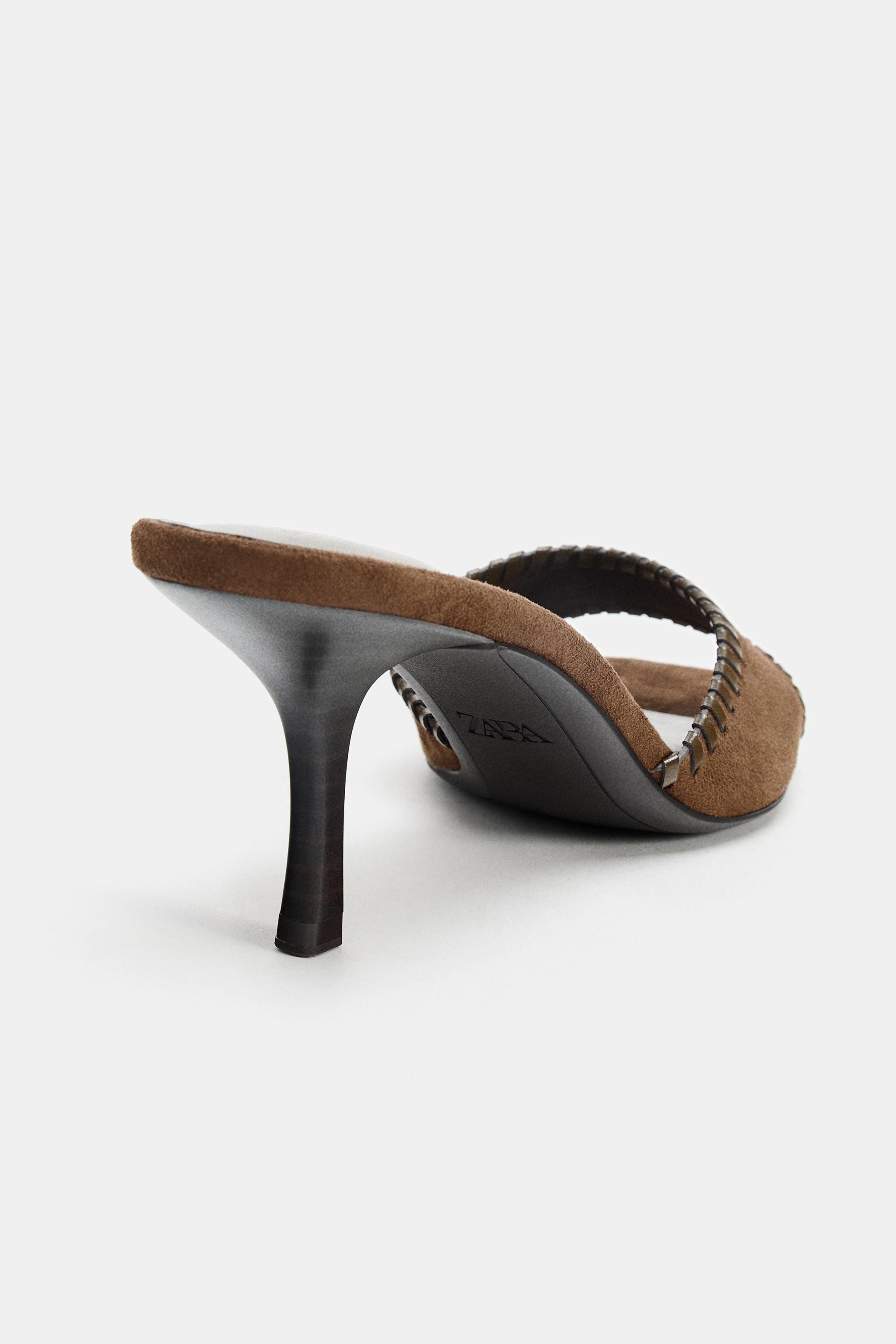 TOPSTITCHED HEEL MULES | Zara US