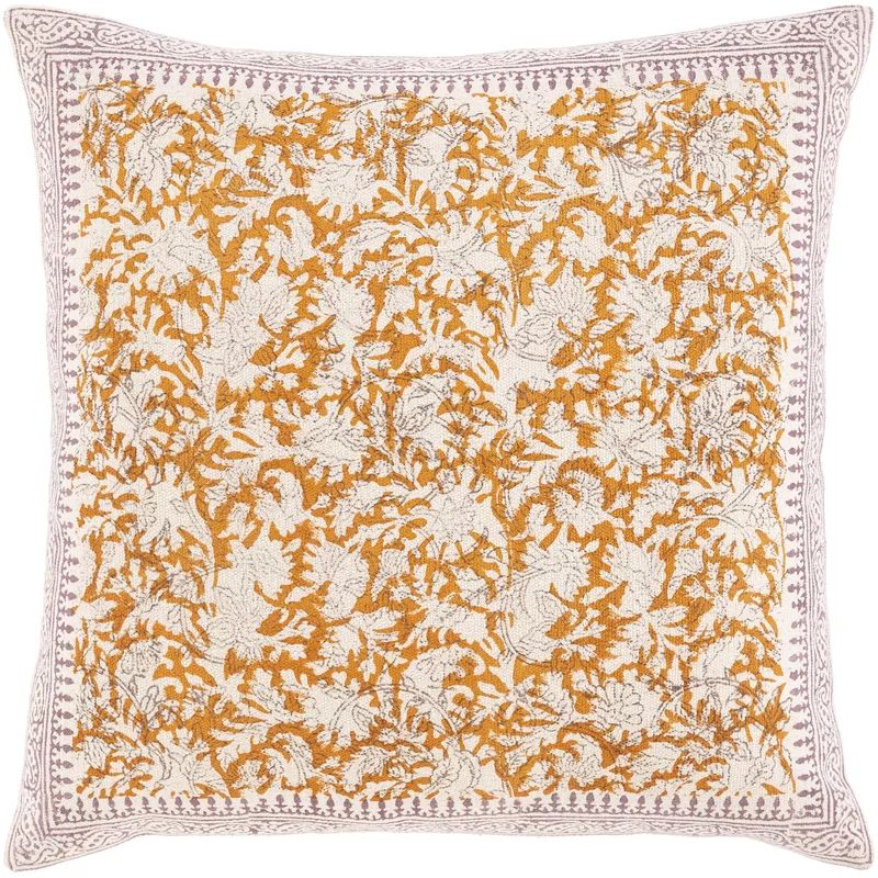 Swafford Cotton Floral 20'' Throw Pillow Cover | Wayfair Professional