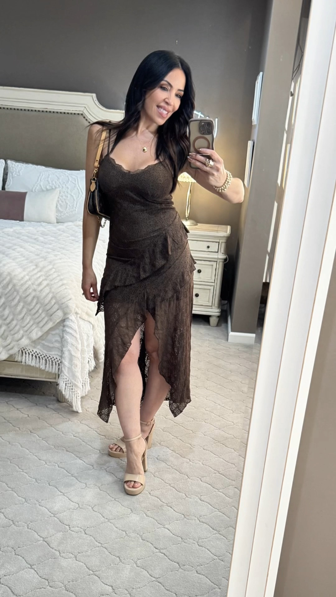 The minute I put this dress on, I wanted to dance! 💃🏻It’s so perfect for any fall wedding or event you may have coming up. I am planning on wearing it to a wine tasting. You cannot beat the price or the color. Grab it before it’s gone. This one will sell out.🛍️🍂🍁
￼#walmartstyle