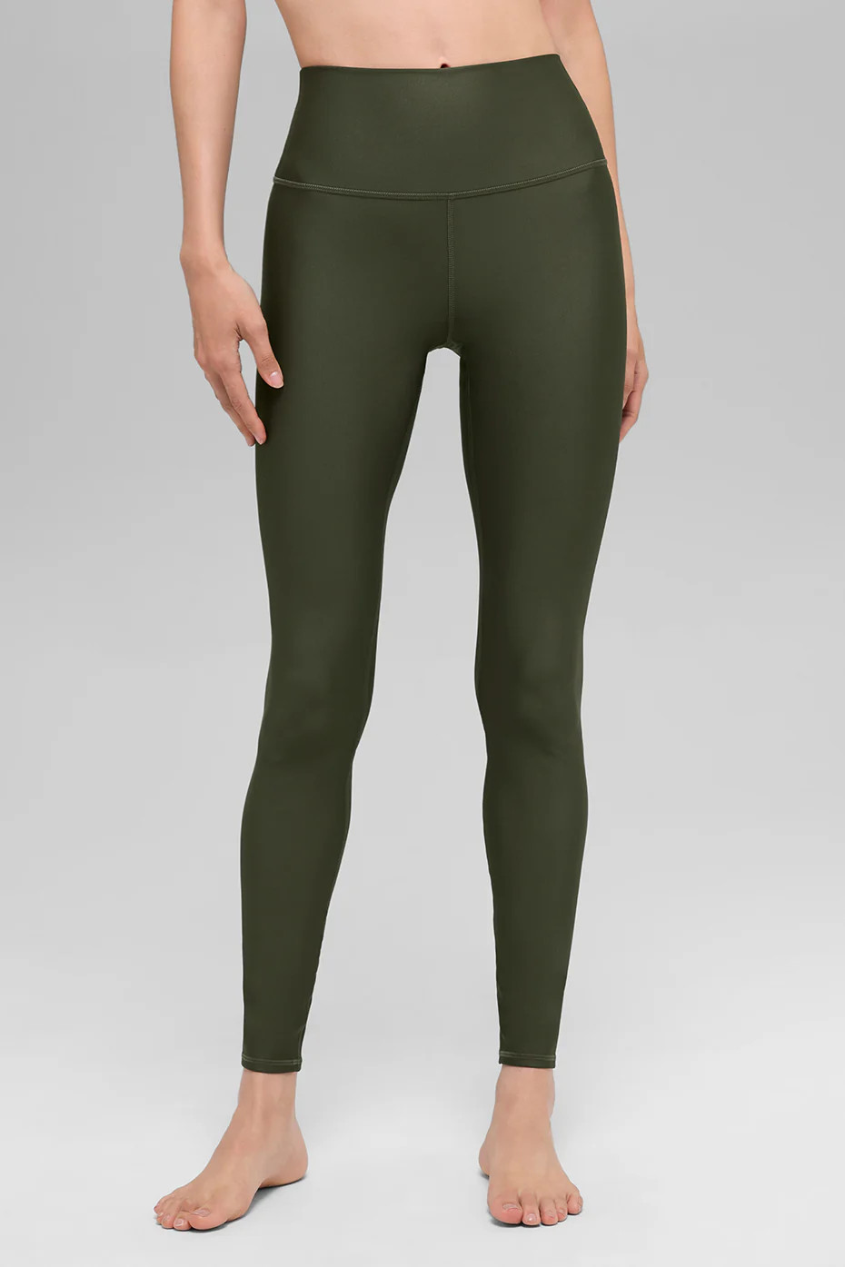 ALO | High-Waist Airlift Legging in Green Olive, Size: Small | Alo Yoga (US)