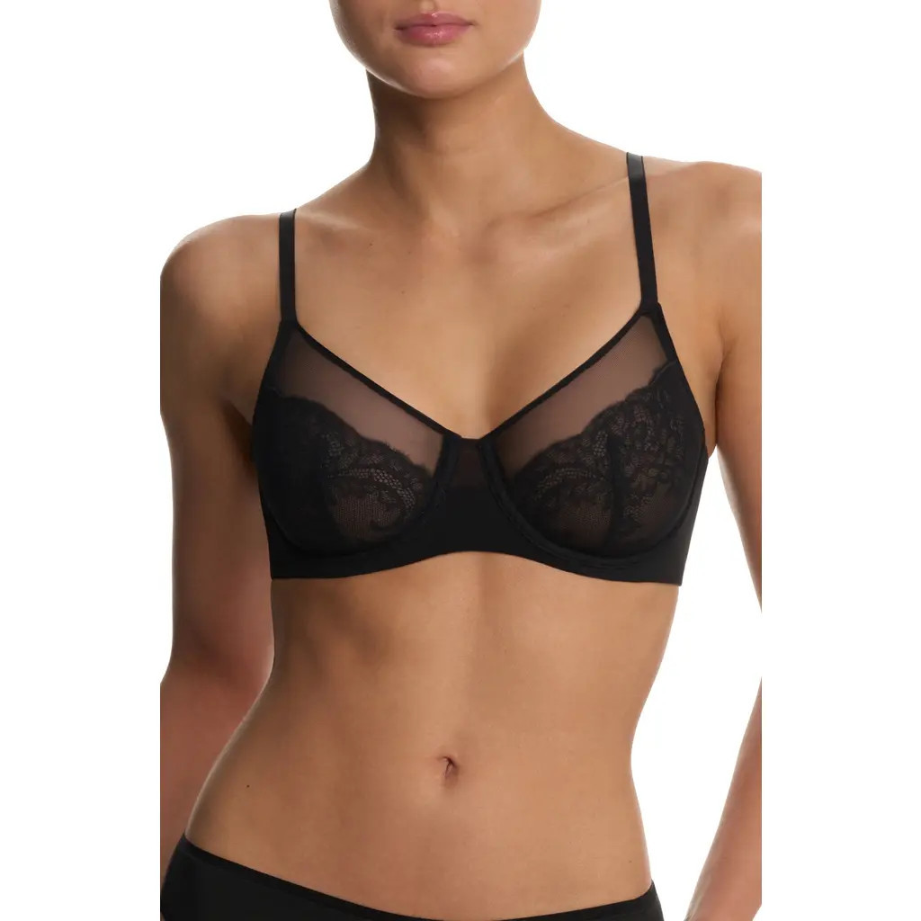 Natori Radiance Underwire Unlined Bra in Black at Nordstrom, Size 34G | Nordstrom