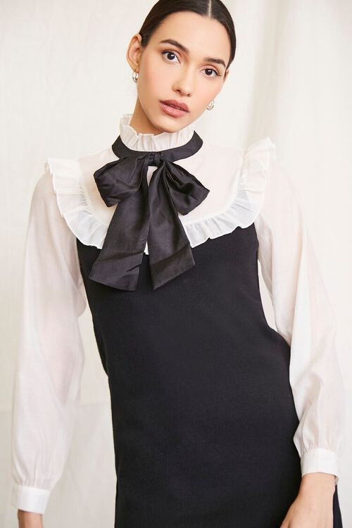 Ruffle-Trim Pussycat Bow Dress | Forever 21 (US)