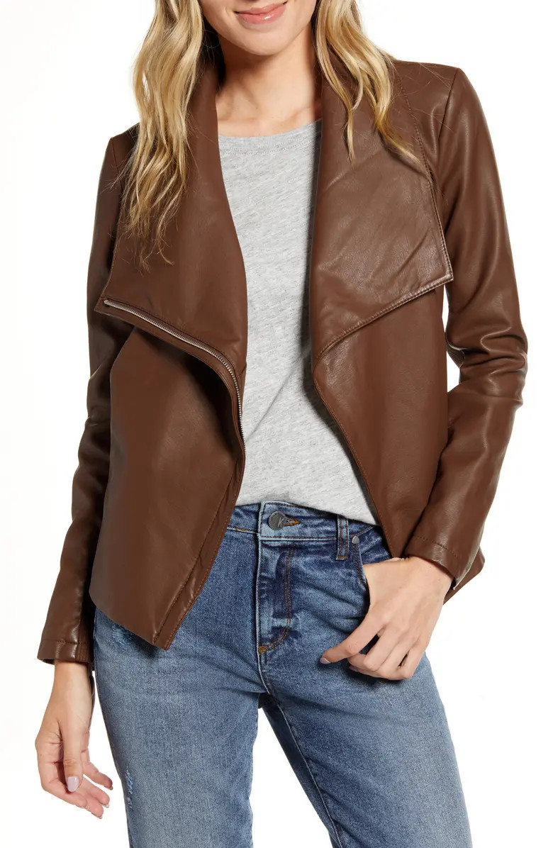 Up to Speed Faux Leather Moto Jacket | Nordstrom