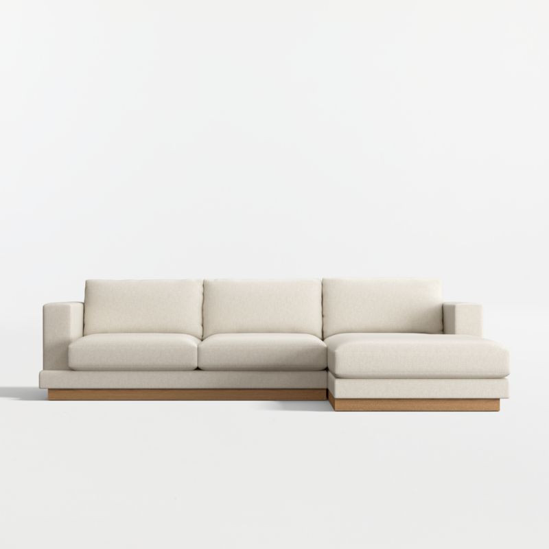 Tidal 2-Piece Sectional Sofa with Chaise Lounge | Crate & Barrel