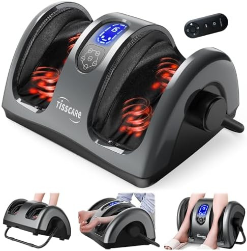 TISSCARE Shiatsu Foot Massager with Heat, FSA Eligible HSA Foot Massager for Plantar Fasciitis, N... | Amazon (US)