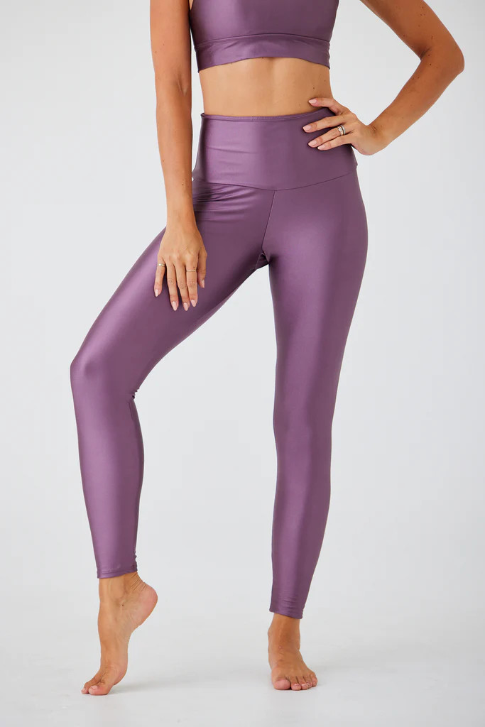 High Rise Liquid Legging - Toasted Mauve Liquid | Onzie