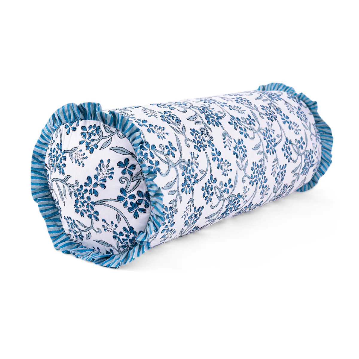 Furbish Studio - Ruffle Bolster Pillow - Sanibel | Furbish Studio