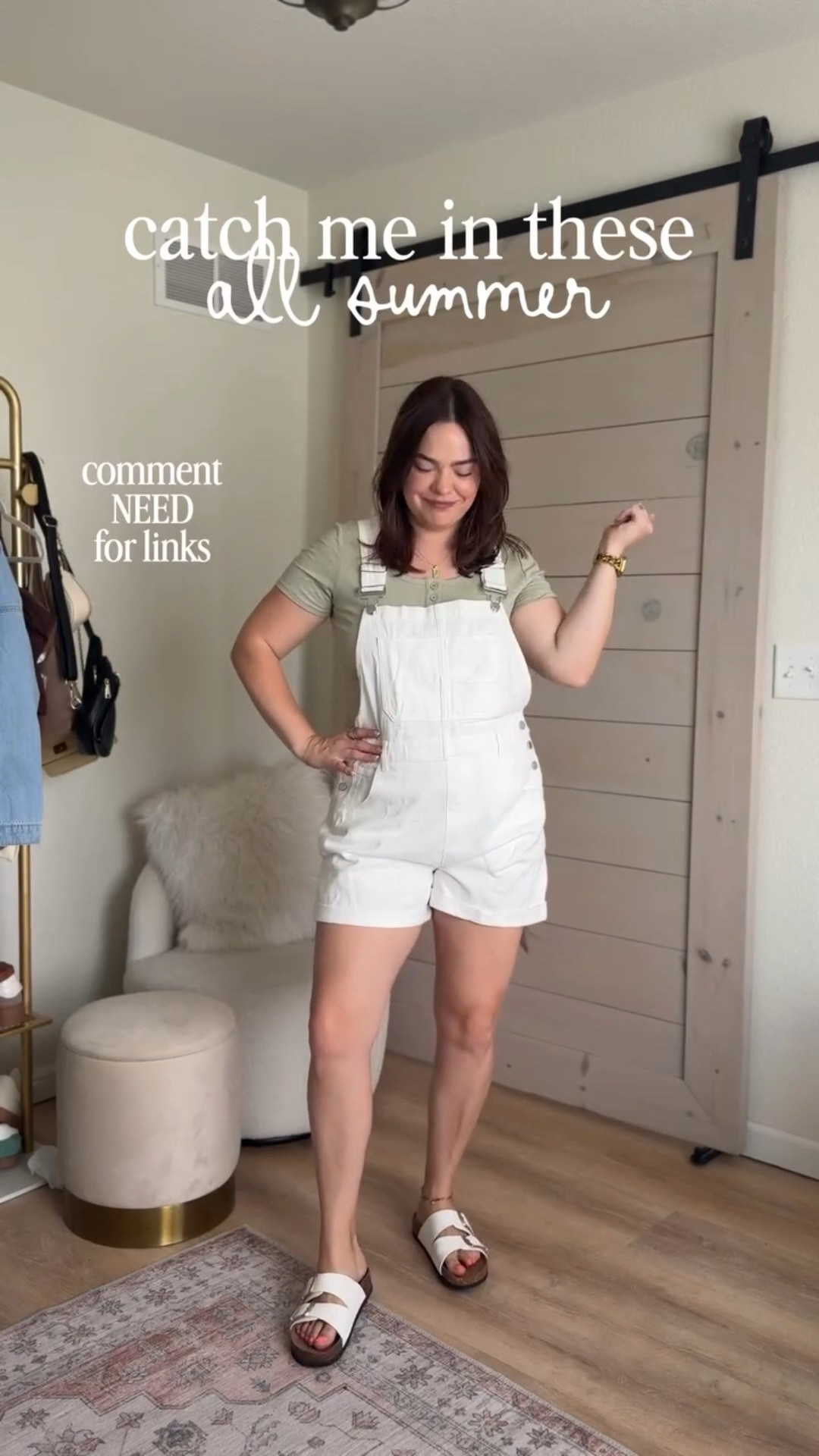 Ultimate mom shortalls // I wanted the cream but they were sold out so I went with the white & I’m not disappointed.

Wearing size large in all. 

#momuniform #shortalls #overalls #midsizemomstyle

#LTKootd #LTKSeasonal #LTKMidsize