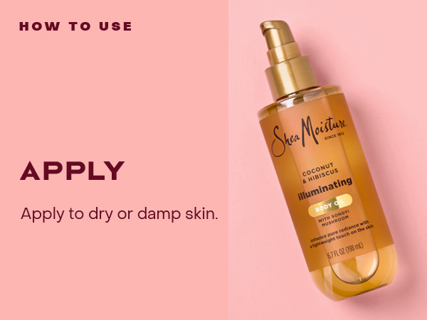 Shea Moisture Coconut & Hibiscus Illuminating Body Oil 6.7oz | Amazon (US)