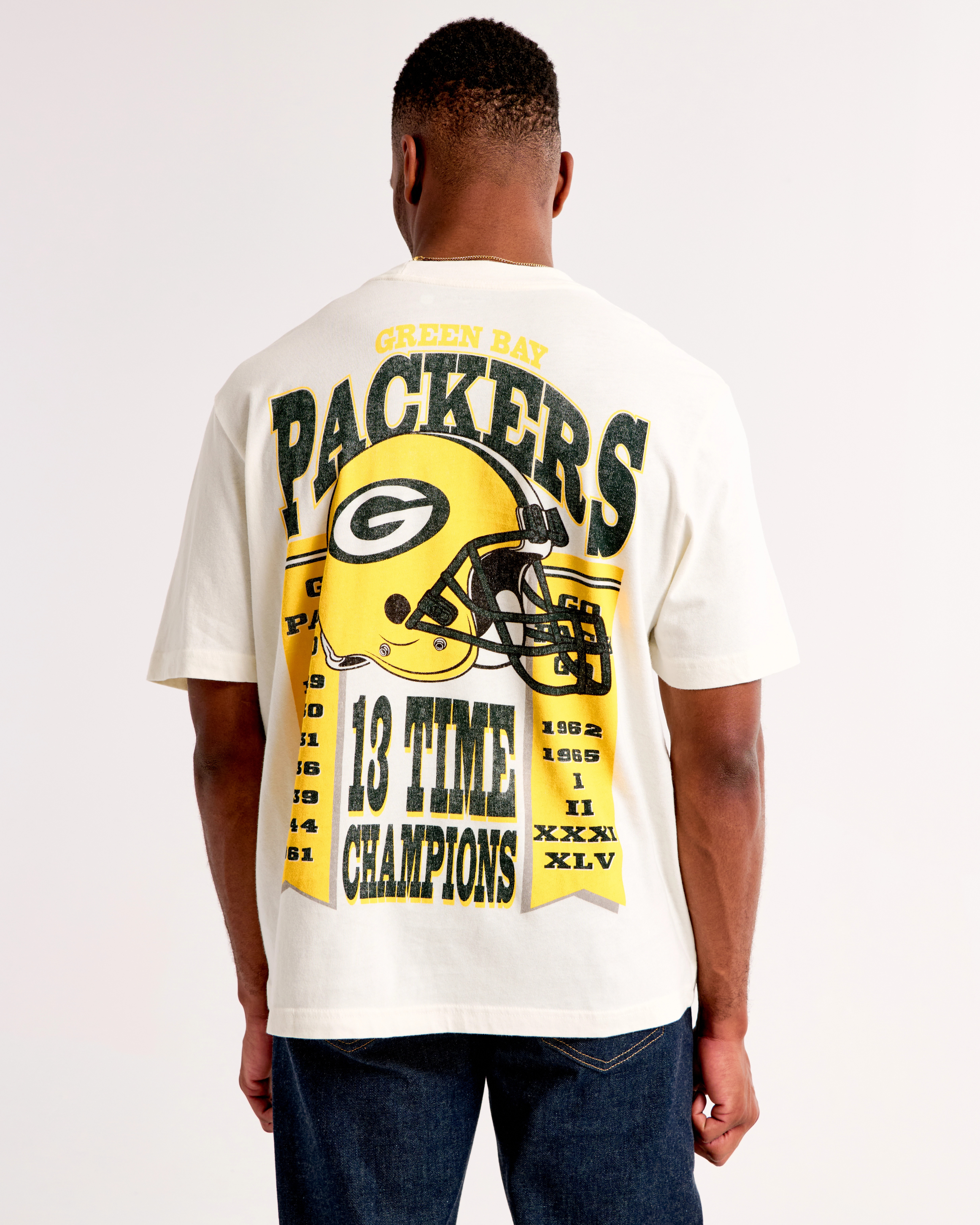 Green Bay Packers Vintage-Inspired Graphic Tee | Abercrombie & Fitch (US)