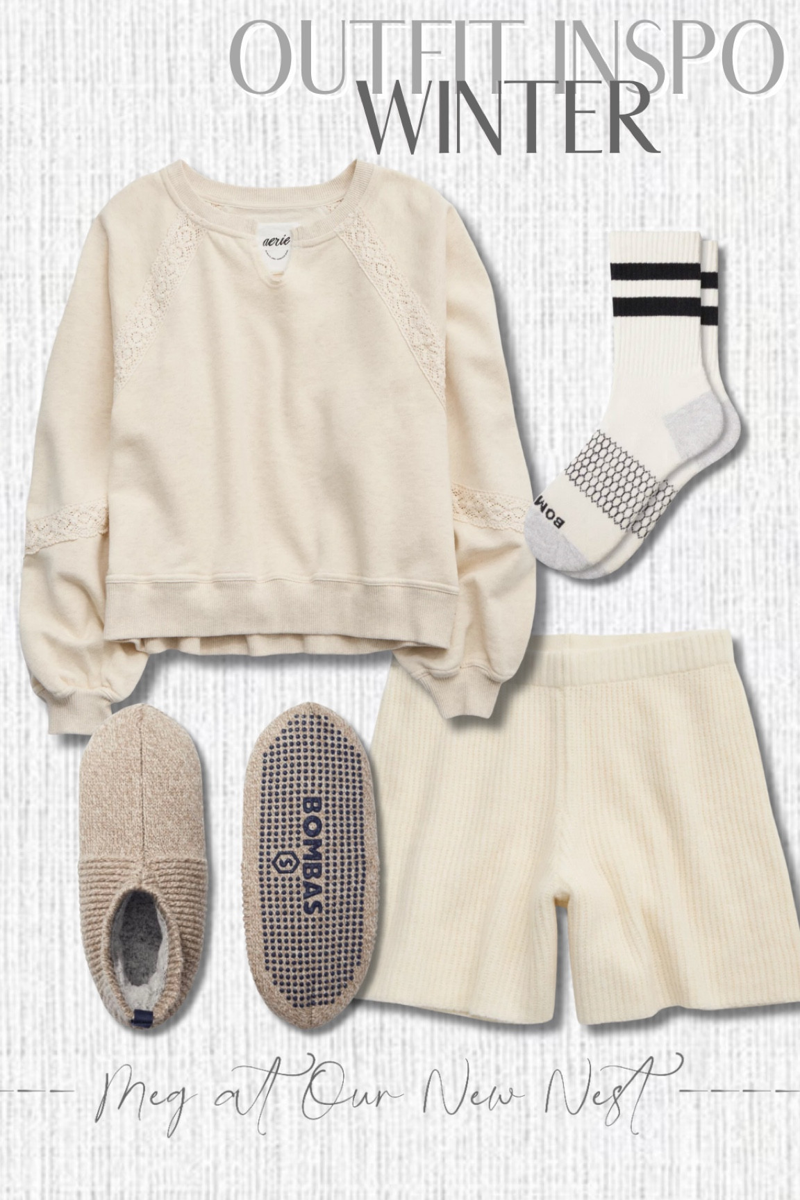Comfy winter outfit inspo sleepwear loungewear slippers bombas

#LTKSeasonal #LTKStyleTip