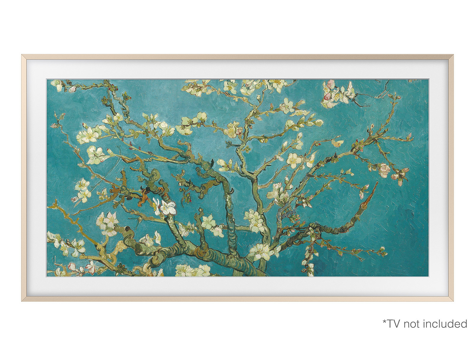 (2023) 55" The Frame Customizable Bezel - Sand Gold Metal | Samsung