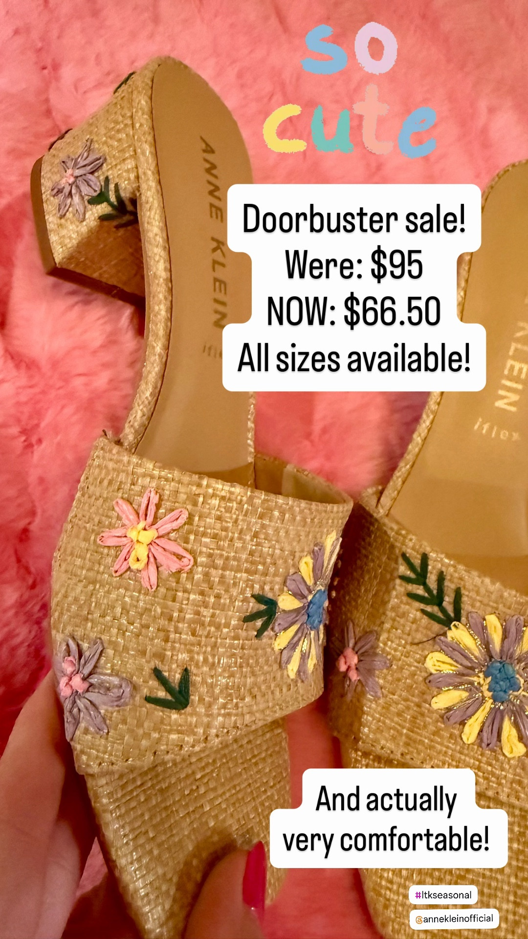 Sandals 

My favorite spring sandals are on SALE 👏

I wore these nonstop last year—so comfortable and the perfect statement neutral ✨

Now marked down to $66.50 (such a good deal!)

Also available in a beautiful blue raffia too! 

Outfit linked 
All jewelry from thesparkledshell.com 
Use my code:lillylover10

spring sandals
Spring shoes 
summer sandal 
floral sandal 
neutral summer shoes
comfortable sandals
woven sandals
casual spring outfit
everyday outfit idea
Ann Klein 

#springsandals #summerstyle #casualoutfit #everydaystyle #outfitideas
#colorfulstyle #springfashion #summeroutfit
#over40style #midlifefashion #classicstyle #effortlessstyle
#salealert #ltkstyle #ltkfinds #ootdstyle


#LTKSaleAlert #LTKWorkwear #LTKSeasonal