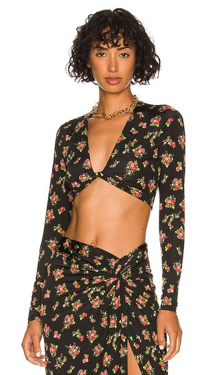Nico Top in Noir Rose Garden | Revolve Clothing (Global)