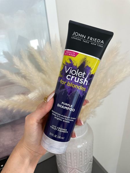 Obsessed with the John Frieda violet crush for blondes shampoo! It’s a great affordable option that helps to cool and tone 🫶🏼 

#LTKstyletip #LTKbeauty #LTKunder50