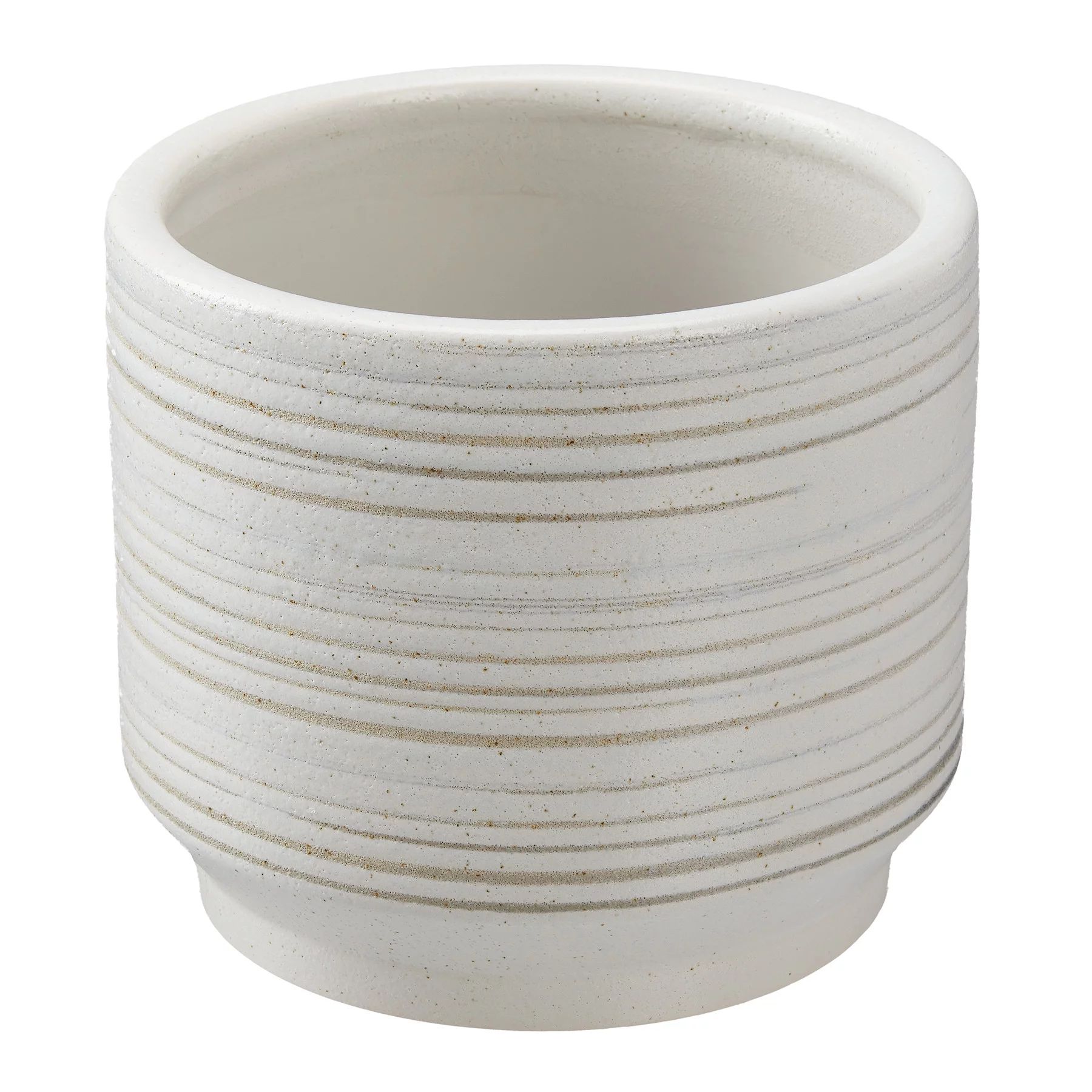 Better Homes & Gardens Pottery 8" Teramo Ceramic Planter, White | Walmart (US)