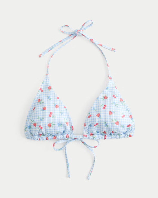 Ribbed Multi-Way Triangle Bikini Top | Hollister (US)