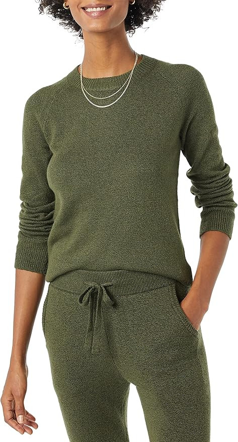 Amazon Essentials Women's Classic-Fit Soft Touch Long-Sleeve Crewneck Sweater | Amazon (US)