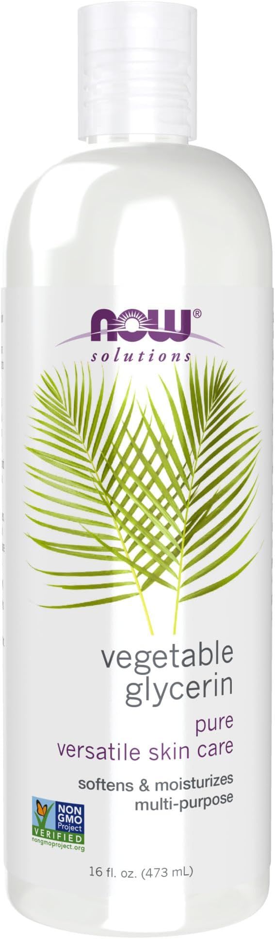 NOW Solutions, Vegetable Glycerin, 100% Pure, Versatile Skin Care, Softening and Moisturizing, 16... | Amazon (US)