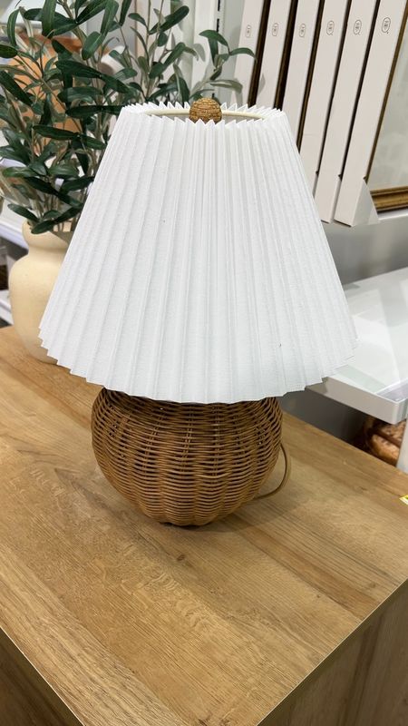 This natural wicker lamp with pleated shade is everything 😍😍😍 so so so beautiful in person 

#LTKfindsunder50 #LTKhome #LTKVideo