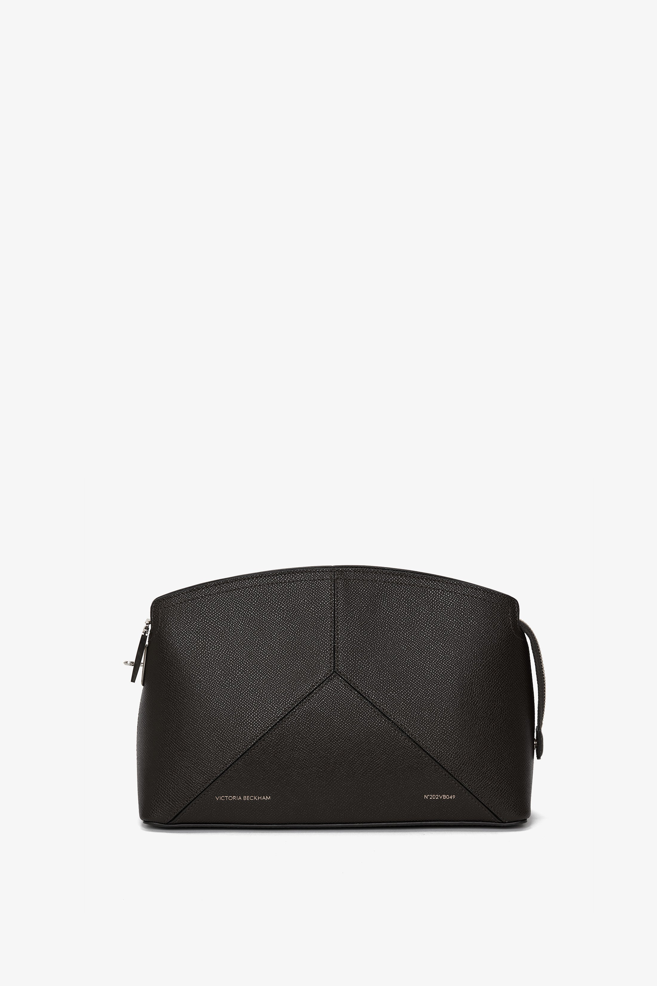 Victoria Clutch Bag In Black Leather | Victoria Beckham UK