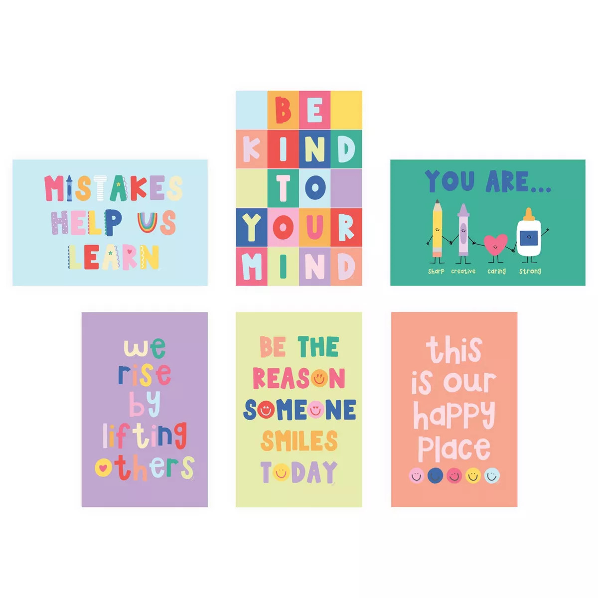 Callie Danielle 6pk Motivational Poster Kit | Target