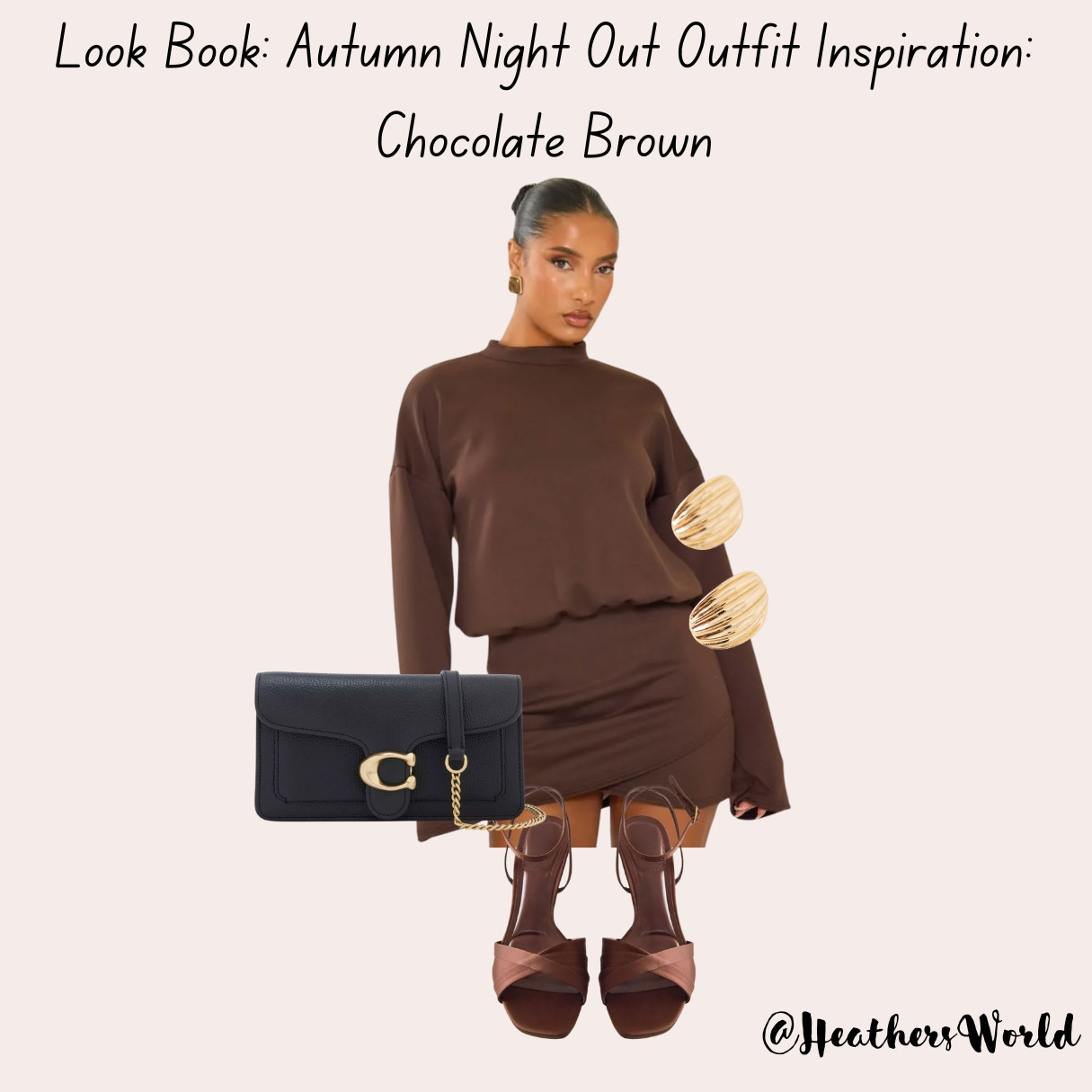Look Book Autumn Night Out Outfit Inspiration: Chocolate Brown 


#outfit #outfitinspo #lookbook #autumn #fashion 

 #LTKuk #LTKautumn #LTKstyletip