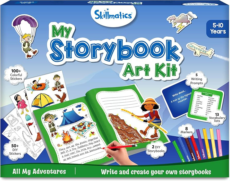 Skillmatics Storybook Art Kit - All My Adventures Art Kit for Kids, Write & Create Storybooks, Cr... | Amazon (US)