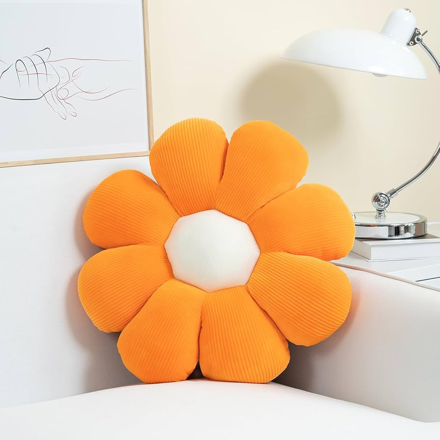 Sioloc Flower Pillow,Flower Shaped Throw Pillow Butt Cushion Flower Floor Pillow,Seating Cushion,... | Amazon (US)