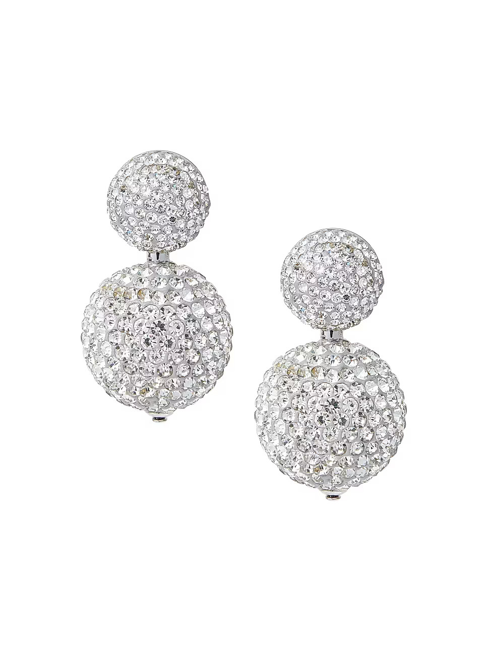 Silvertone & Glass Crystal Drop Earrings | Saks Fifth Avenue