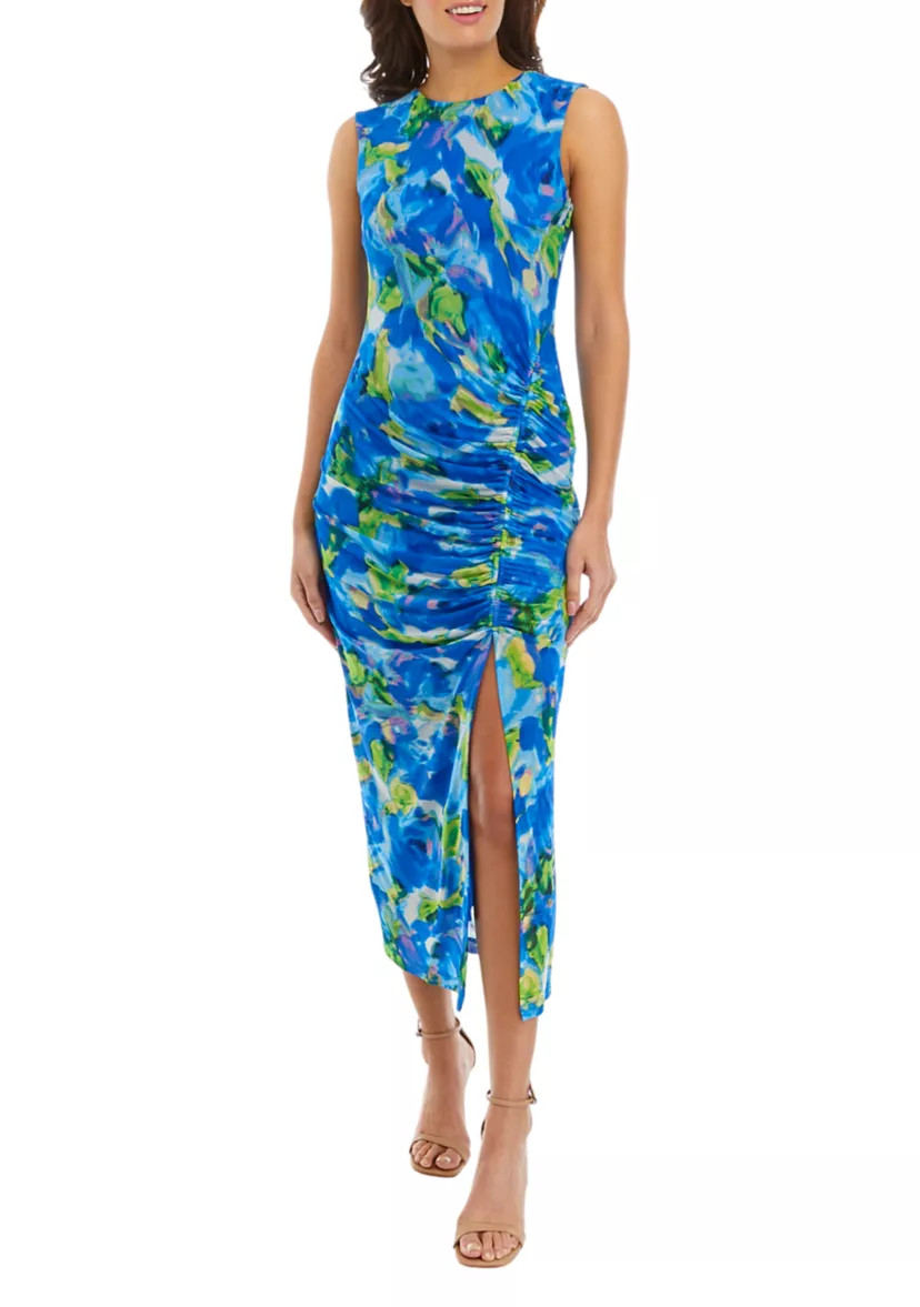 Women's Sleeveless Floral Print Sheath Dress | Belk