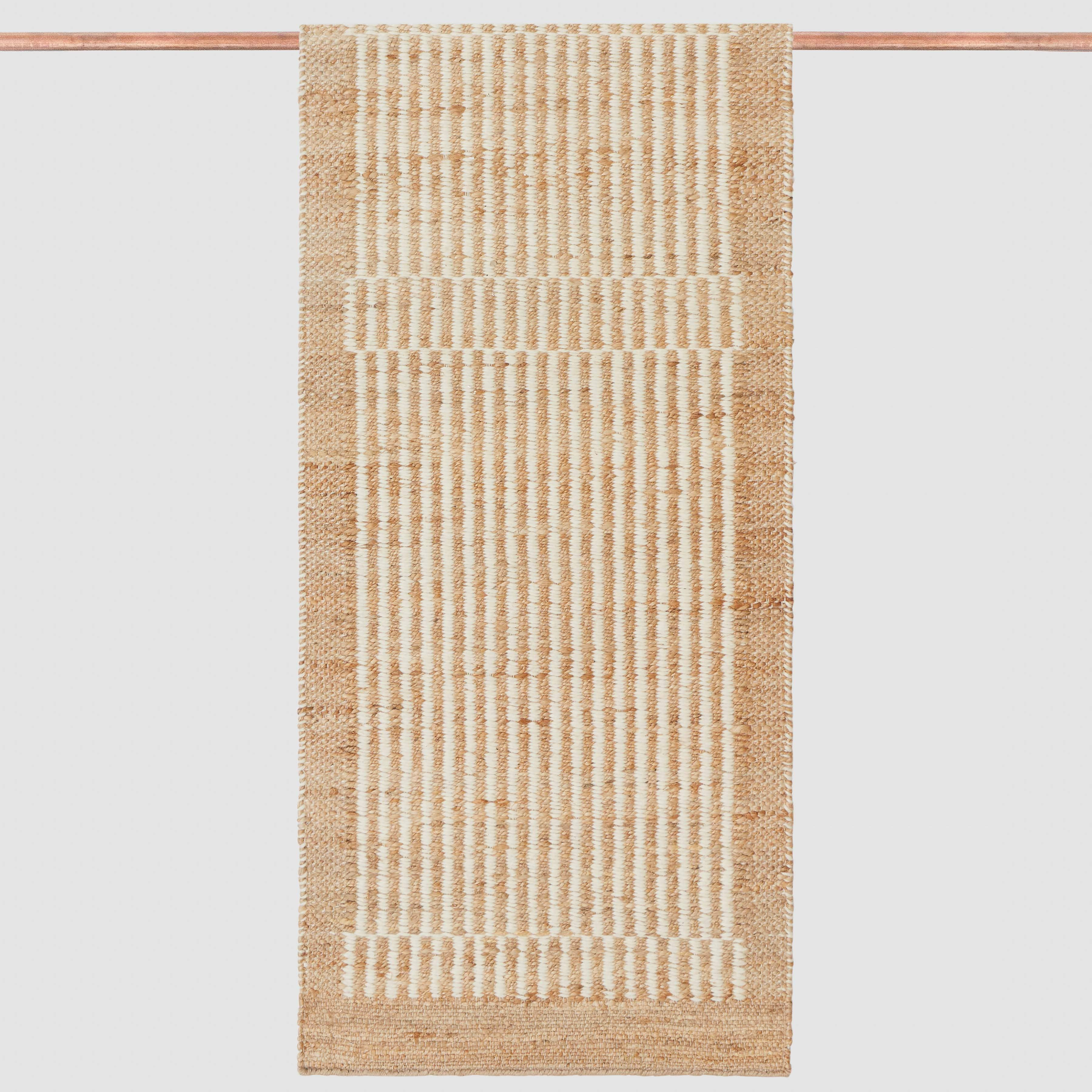 Anita Jute Accent Rug - Natural / 2.5' x 8' | The Citizenry