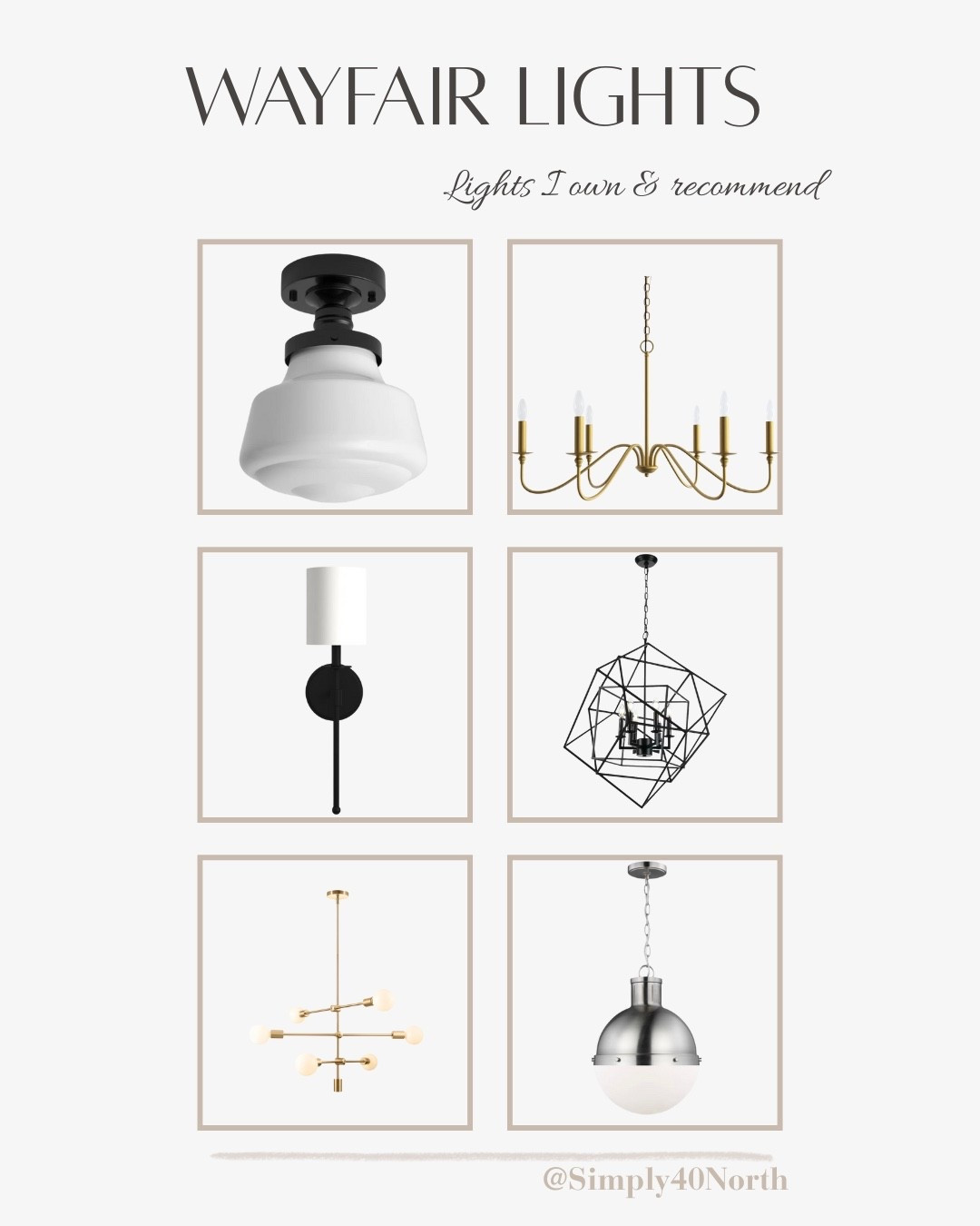 Wayfair is my go to for light fixtures.  Here are a few I own and highly recommend.

#LTKHome
