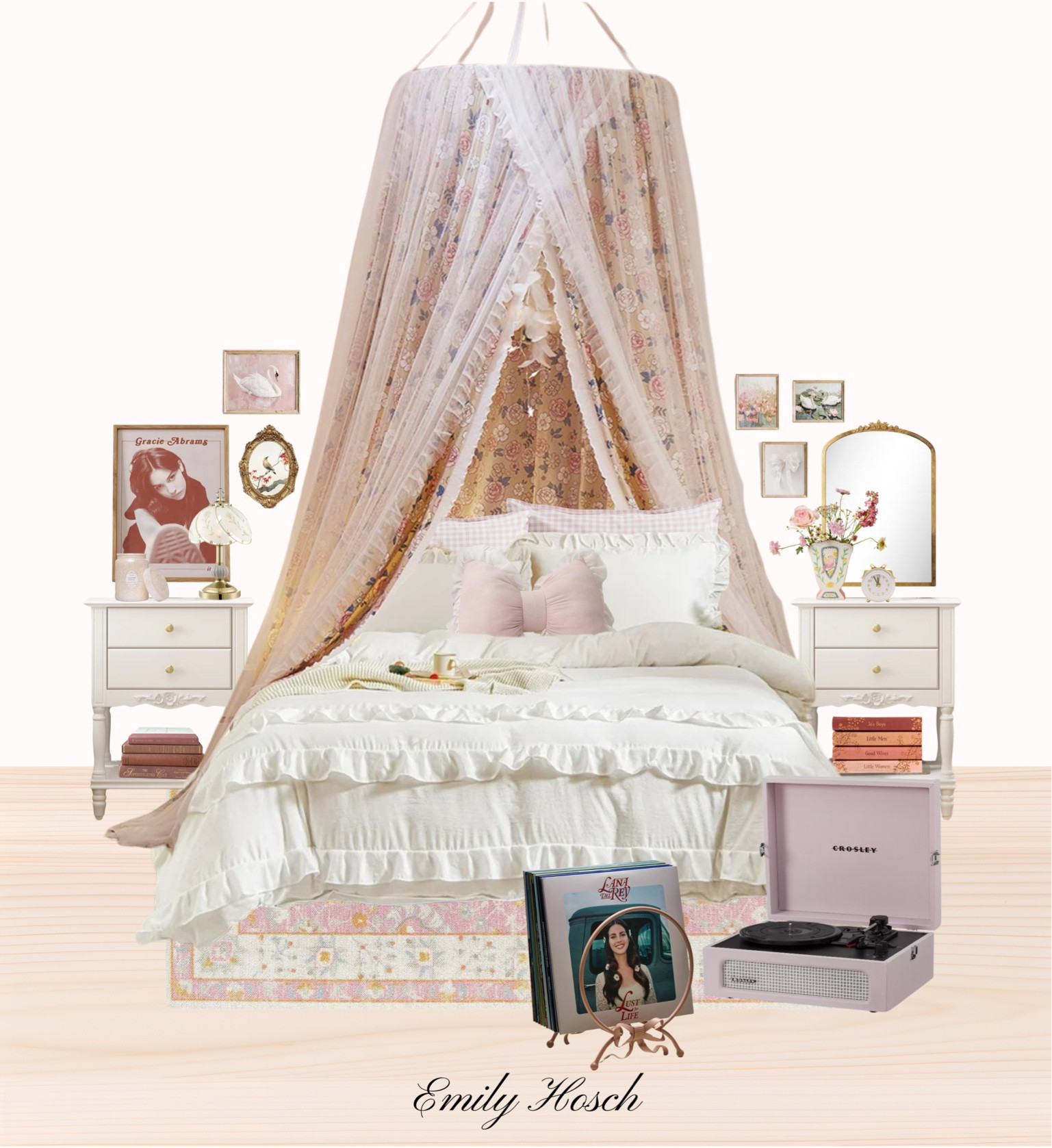 Coquette Bedroom Inspo

Gracie abrams posters. Coquette bedroom  coquette bedding  pink room  bedding Inspo  white ruffle bedding  canopy bed  coquette decor  gold mirror  wall art  vinyl holder  record player  bow pillow  emilyhosch

#LTKStyleTip #LTKFindsUnder100 #LTKHome