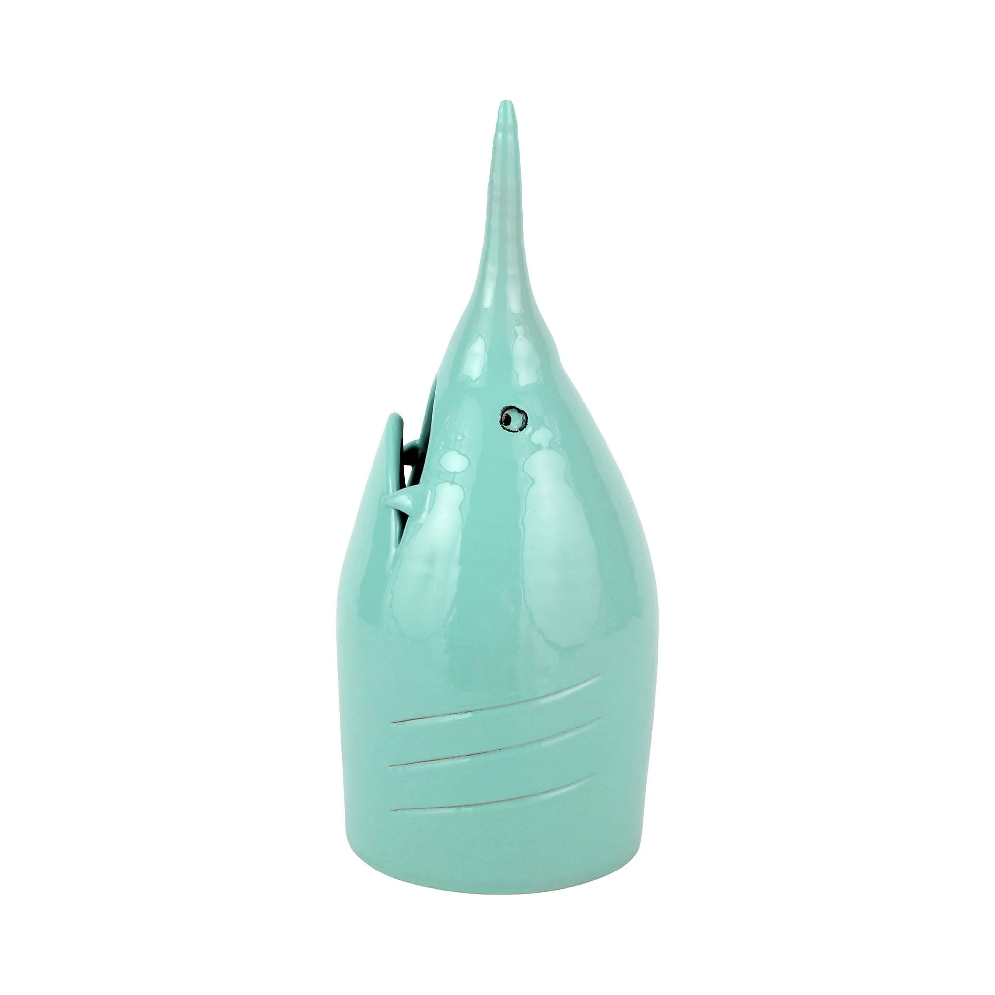 Maremma Seafoam Figural Swordfish | VIETRI