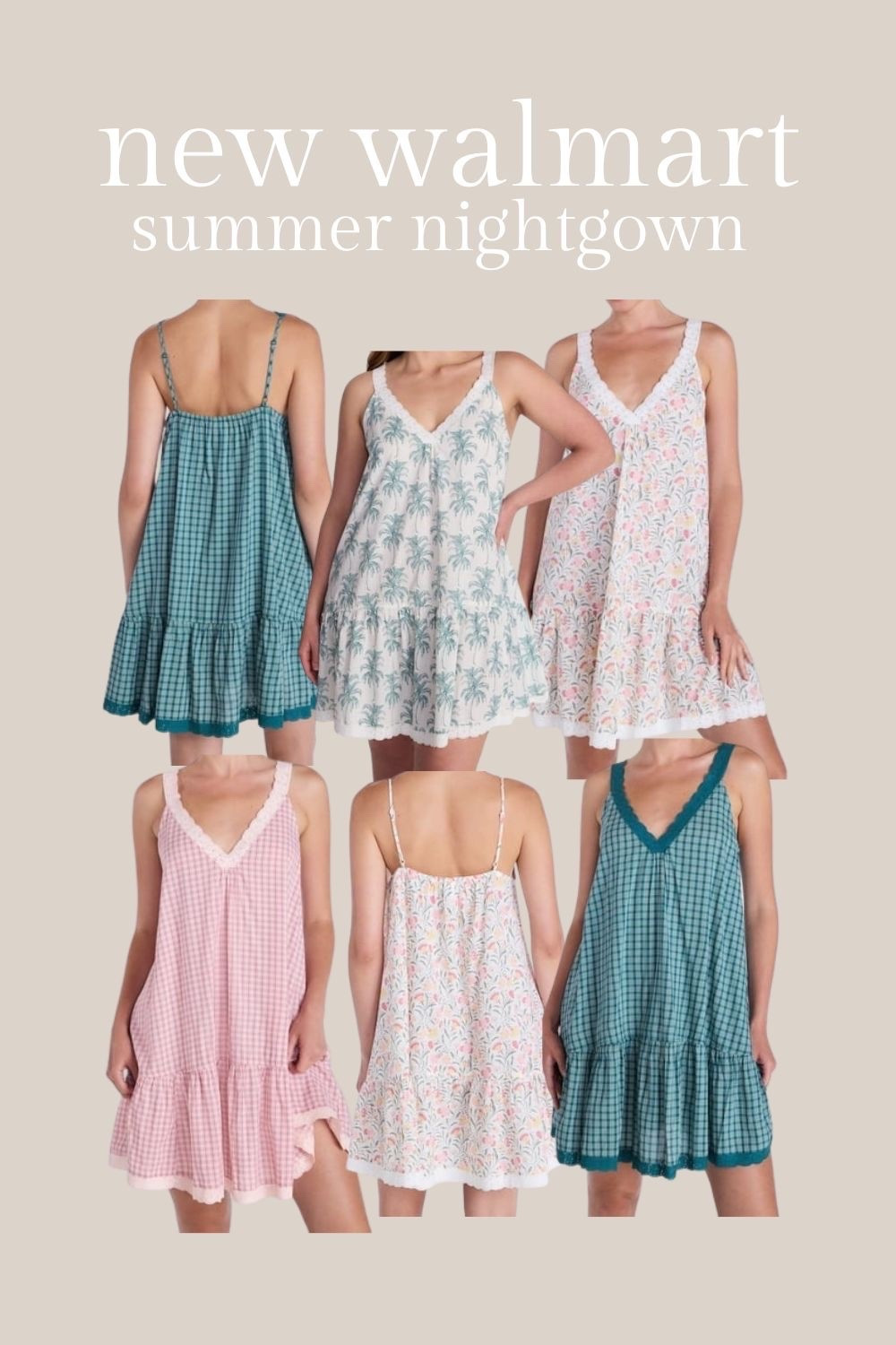 These new summer pajamas at Walmart are so cute! Nice and lightweight.