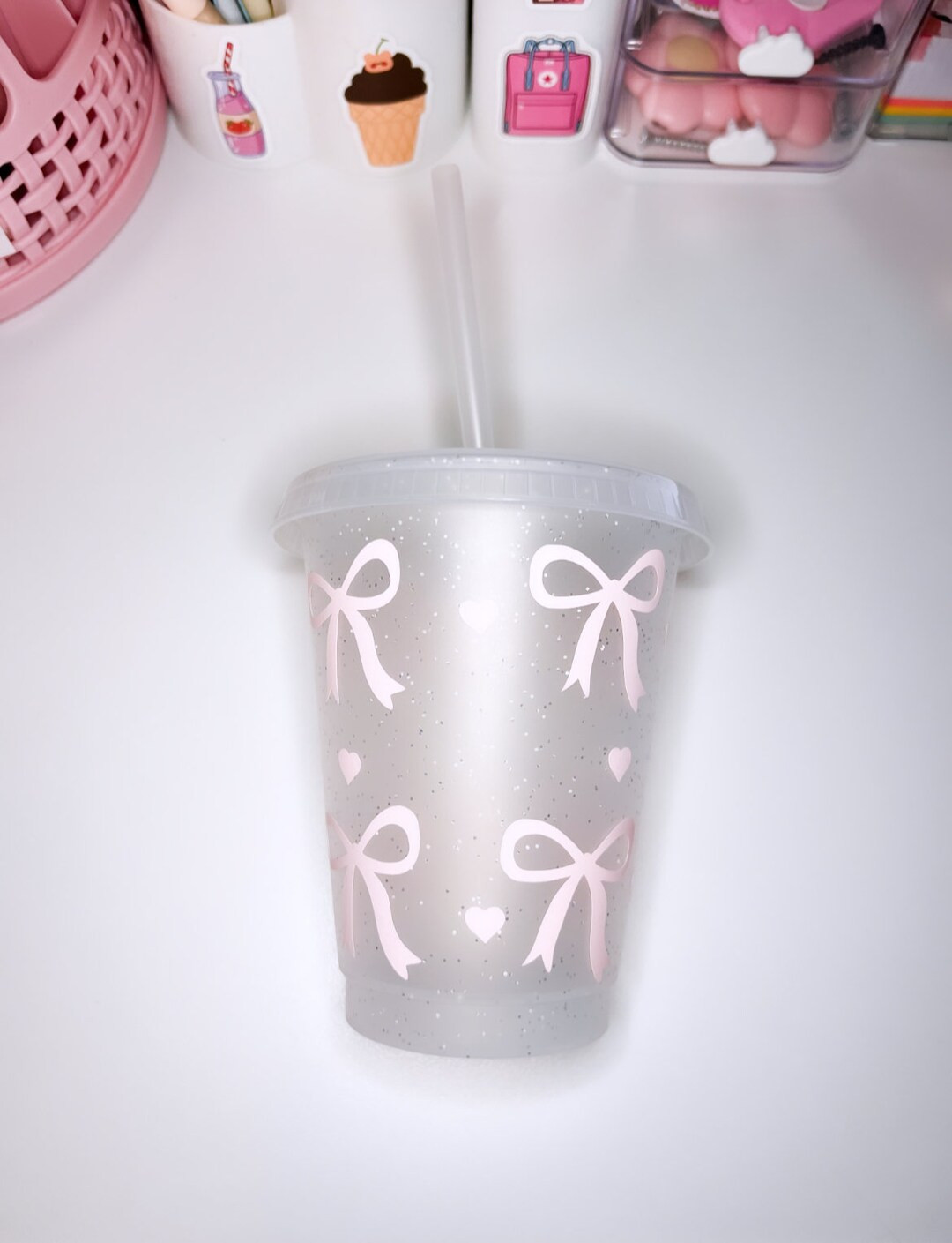 Kids Bow Cup Kids Reusable Bow Cup - Etsy | Etsy (US)