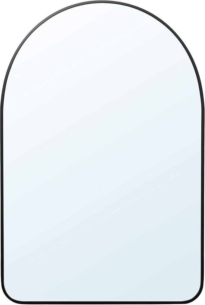 Catollova Arched Wall Mirror 24"x36", Metal Black Frame Bathroom Mirror, Wall decoration mirror, ... | Amazon (US)