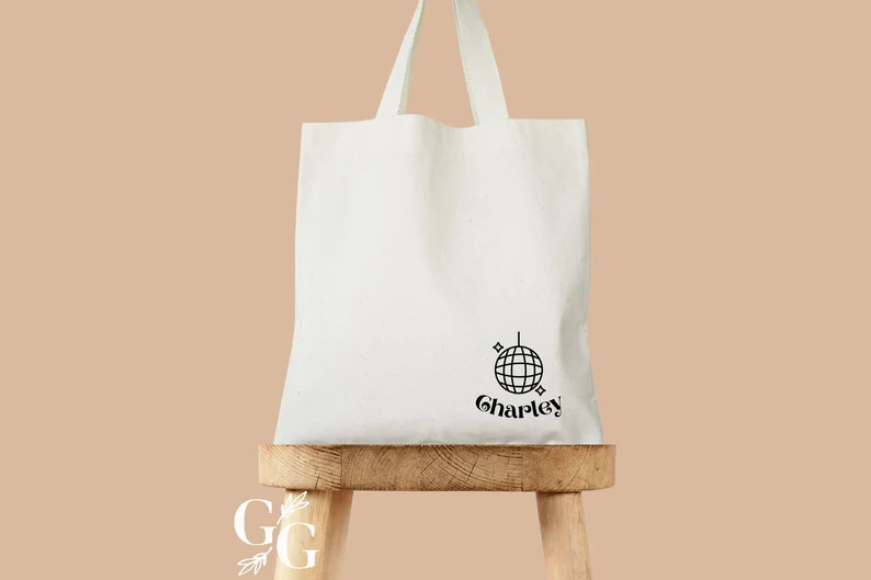 Personalized Tote Bag - Disco Tote Bag-Disco Bachelorette-Let's Get Groovy-Bridesmaid Tote Bag - ... | Etsy (US)