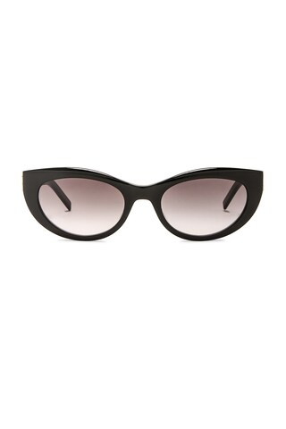 Saint Laurent SL M115 Sunglasses in Black - Black. Size all. | FWRD 