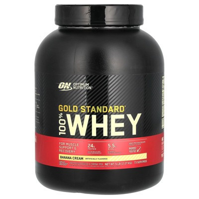 Optimum Nutrition Gold Standard® 100% Whey, Banana Cream, 5 lb (2.27 kg) | Target