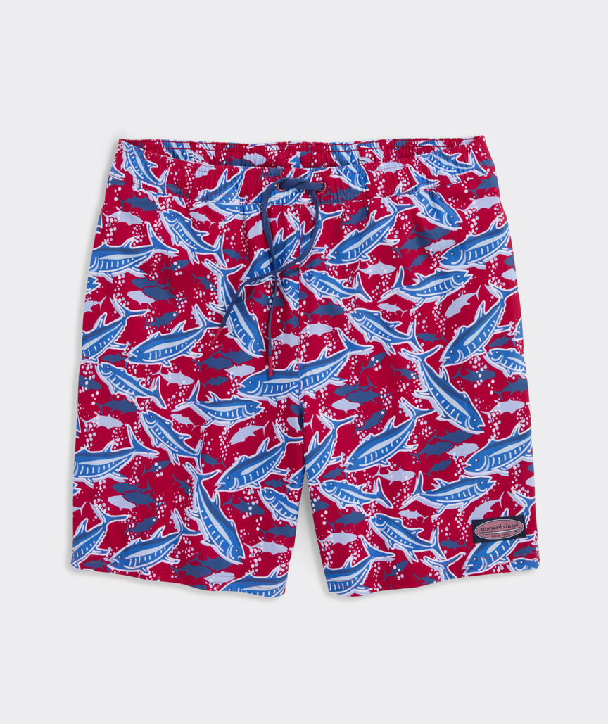 7 Inch Printed Chappy Swim Trunks | vineyard vines