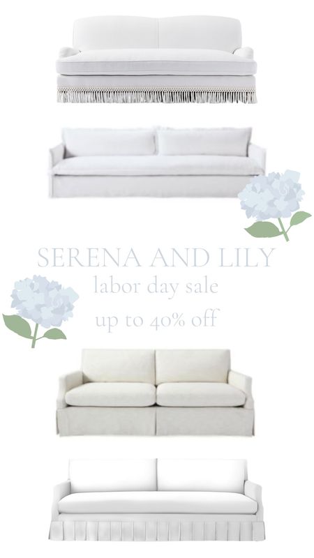 Serena and Lily, sale, couches, neutral, gray, minimalist, fringe, skirted, cushioned, comfort, seating

#LTKhome #LTKFind #LTKSale