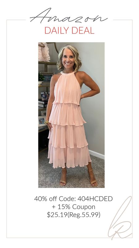 Amazon daily deal. 
Great wedding guest dress 

#LTKFindsUnder50 #LTKOver40 #LTKWedding