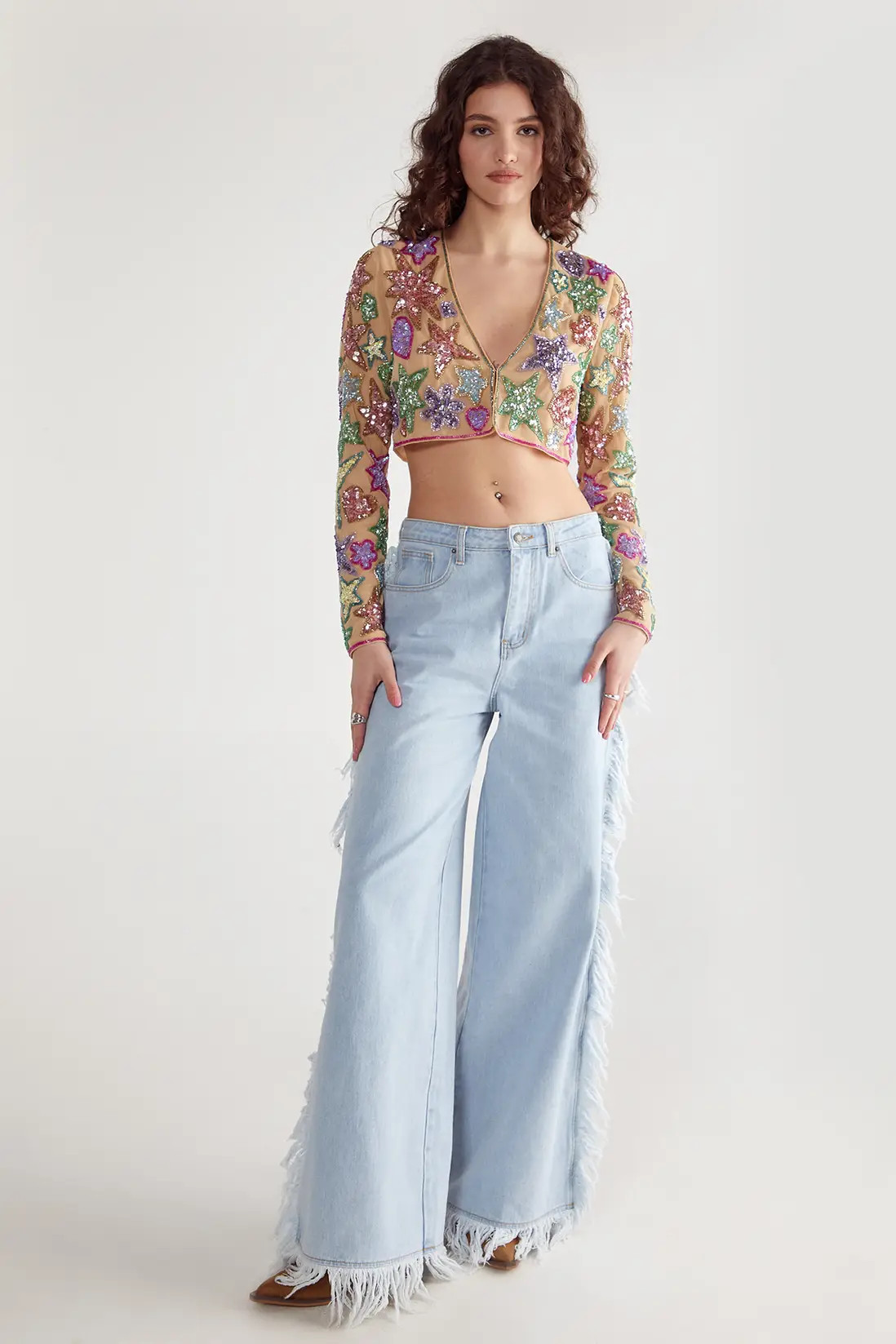 Star And Heart Embellished Jacket | Nasty Gal US