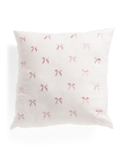 20x20 Eloise Bow Toss Pillow | TJ Maxx