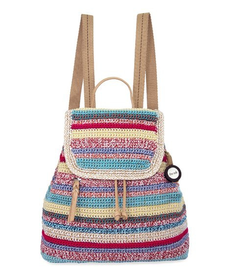 The Sak Pink Eden Stripe Sayulita Convertible Backpack | Zulily